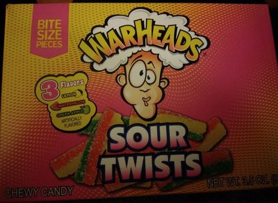 Lemon, Watermelon, Green Apple Sour Twists Chewy Candy, Lemon, Watermelon, Green Apple