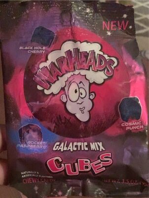 Black Hole Cherry, Cosmic Runch, Rocket Raspberry Flavored Galactic Mix Cubes Chewy Candy, Black Hole Cherry, Cosmic Runch, Rocket Raspberry