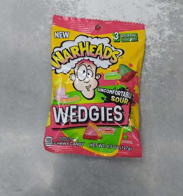 WARHEADS Wedgies 4.5oz. Peg Bag