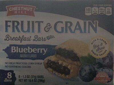 Blueberry Fruit & Grain Breakfast Bars, Blueberry