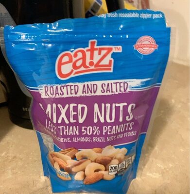 Less Than 50% Peanuts Roasted And Salted Peanuts, Cashews, Almonds, Brazil Nuts And Pecans Mixed Nuts, Roasted And Salted Mixed Nuts