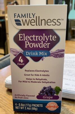 Grape Electrolyte Powder Drink Mix, Grape