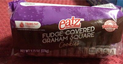 Fudge Covered Graham Square Cookies, Fudge Covered Graham Square