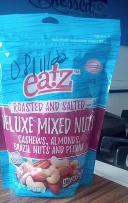Roasted And Salted Deluxe Mixed Nuts Cashews, Almonds, Brazil Nuts And Pecans, Roasted And Salted Deluxe Mixed Nuts