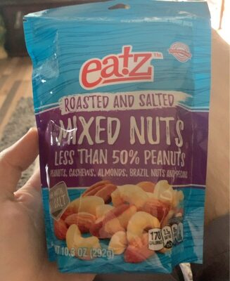 Roasted And Salted Mixed Nuts Peanuts, Cashews, Almonds, Brazil Nuts And Pecans, Roasted And Salted