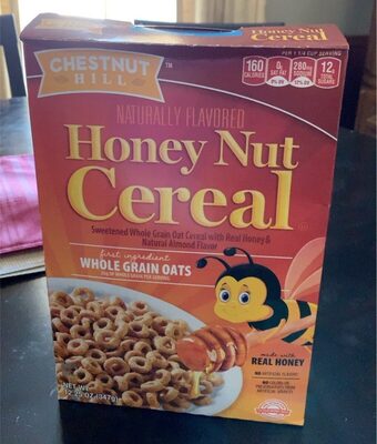Sweetened Whole Grain Oat Cereal With Real Honey & Natural Almond, Honey Nut
