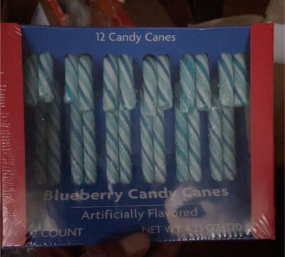 Blueberry Flavored Candy Canes, Blueberry