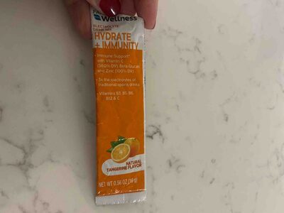 Natural Tangerine Hydrate + Immunity Electrolyte Drink Mix, Natural Tangerine