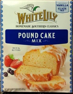 Vanilla Flavored Rich & Buttery Glaze Pound Cake Mix, Vanilla