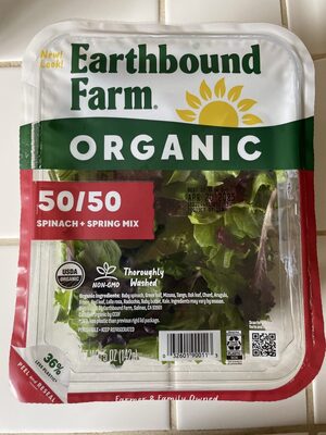 Half & Half Baby Spinach, Spring Mix