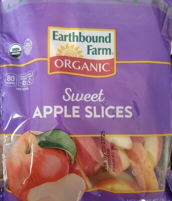 Sweet Organic Apple Slices, Sweet