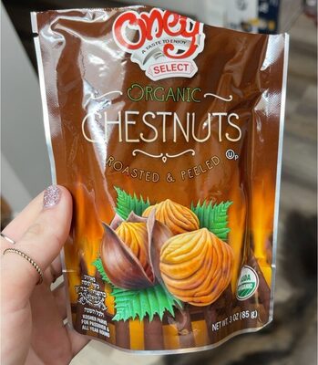 Roasted & Peeled Organic Chestnuts, Roasted & Peeled