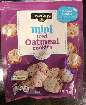 Iced Oatmeal Mini Cookies, Iced Oatmeal