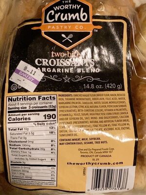 Margarine Blend Two-Bite Croissants, Margarine Blend