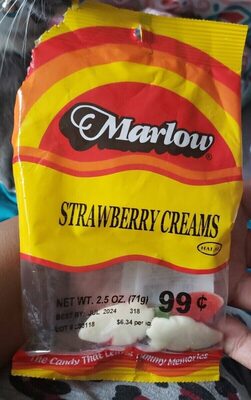 Strawberry & Cream  Candy, Strawberry; Cream