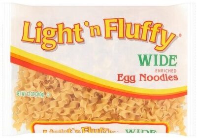 Light 'N Fluffy, Enriched Egg Noodles, Wide