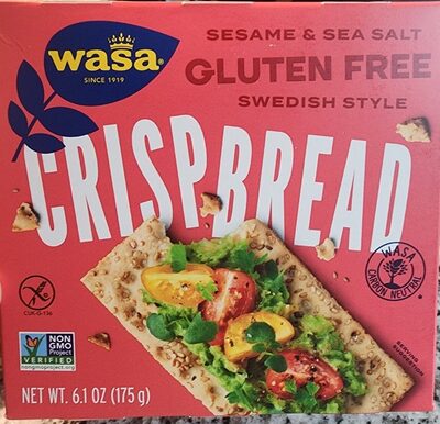Sesame & Sea Salt Gluten Free Swedish Style Crispbread, Sesame & Sea Salt