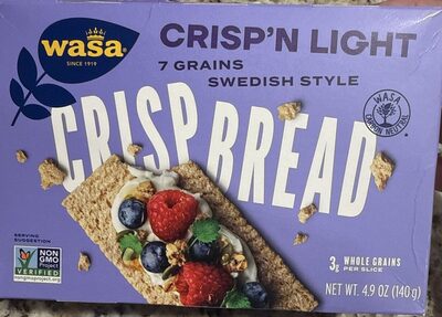 Crisp'N Light 7 Grains Swedish Style Crispbread, Crisp'N Light 7 Grains