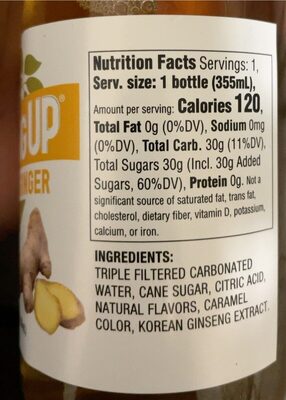 Ginger Caffeine Free Soda, Ginger