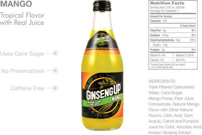 Premium Ginseng Drink, Mango