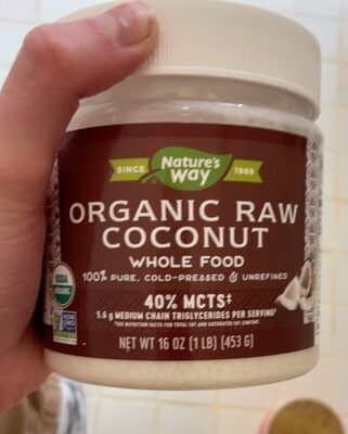 Organic Raw Coconut Medium Chain Triglycerides 5.6 G/Serving Whole Food