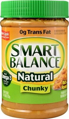 Smart Balance Chunky Peanut & Flaxseed Oil Spread, Peanut Butter Alternative, 26 OZ