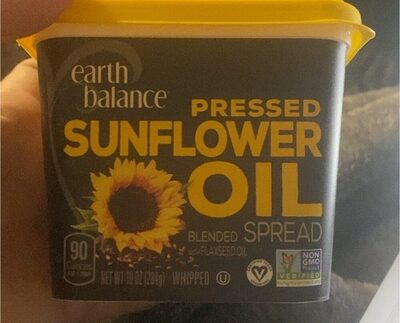 Pressed Sunflower Oil Blended With Flaxseed Oil Spread Whipped, Sunflower Oil