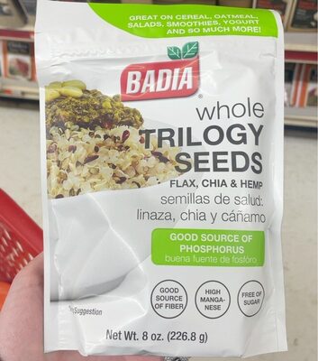 Trilogy Whole Seeds Flax, Chia & Hemp, Trilogy