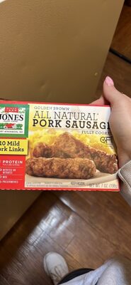 Golden Brown All Natural Pork Sausage Links, Mild, 10 Links/Pkg, 7 oz.