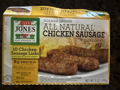 Golden Brown All Natural Chicken Links, 10 Links/Pkg, 5 oz.