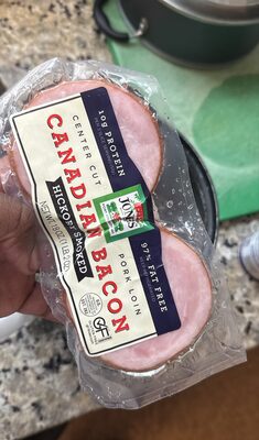 Hickory Smoked Canadian Bacon, Hickory Smoked