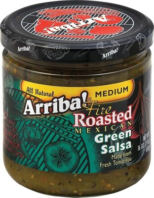 Medium Fire Roasted Mexican Green Salsa, Medium
