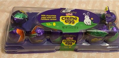 Milk Chocolate Mini Creme Eggs With Soft Fondant Center, Milk Chocolate