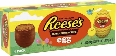 Milk Chocolate & Peanut Butter Creme Eggs, Milk Chocolate & Peanut Butter Creme