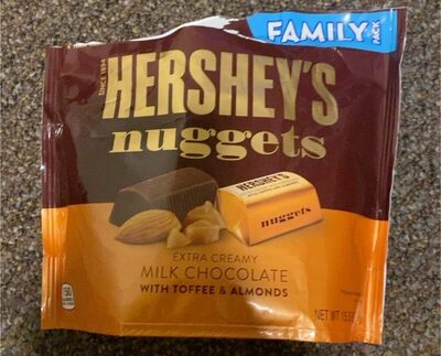 Extra Creamy Milk Chocolate Nuggets With Toffee & Almonds, Extra Creamy Milk Chocolate With Toffee & Almonds