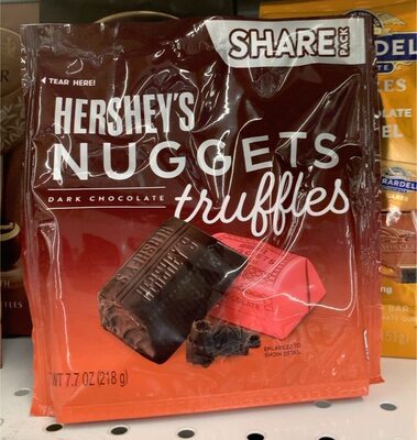 Dark Chocolate Nuggets Truffles, Dark Chocolate
