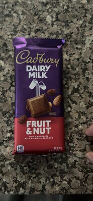 Dairy Milk Fruit & Nut Milk Chocolate, Fruit; Nut
