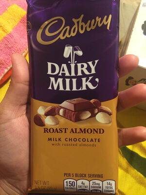 Roast Almond Dairy Milk Milk Chocolate With Roasted Almonds, Roast Almond Milk Chocolate With Roasted Almonds