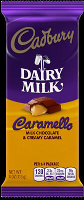 Caramello Dairy Milk Chocolate & Creamy Caramel, Caramello