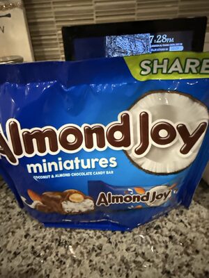 Coconut & Almond Chocolate Candy Bar Miniatures, Coconut & Almond Chocolate