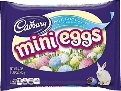 Mini Eggs Milk Chocolate, Crisp Sugar Shell