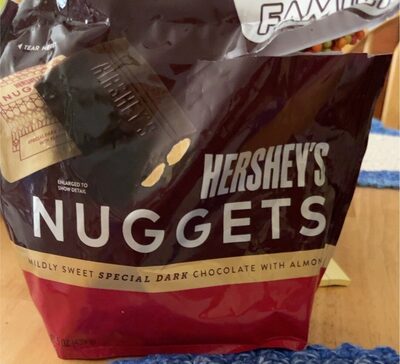 Special Dark Mildly Sweet Chocolate With Almonds Nuggets, Special Dark With Almonds