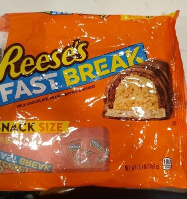 Milk Chocolate, Peanut Butter & Nougat Fast Break Bar, Milk Chocolate, Peanut Butter & Nougat