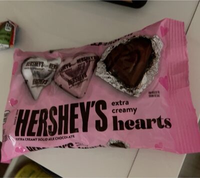 Extra Creamy Solid Milk Chocolate Hearts, Extra Creamy Solid Milk Chocolate