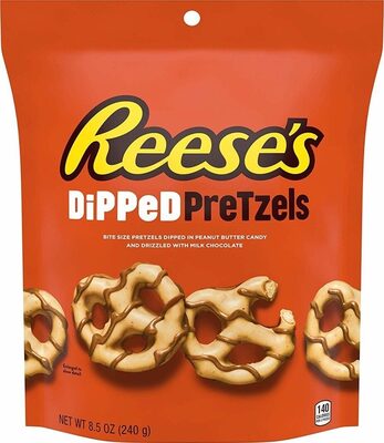 Dipped Pretzels Bite Size Pretzels Dipped In Peanut Butter Candy And Drizzled With Milk Chocolate, Milk Chocolate