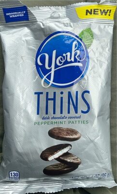 Dark Chocolate Covered Peppermint Patties Thins, Dark Chocolate