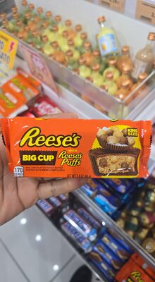 Milk Chocolate & Peanut Butter Stuffed With Reese's Puffs Cereal Big Cup, Milk Chocolate & Peanut Butter