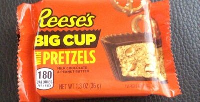 Big Cup Stuffed With Pretzels Milk Chocolate & Peanut Butter, Milk Chocolate; Peanut Butter