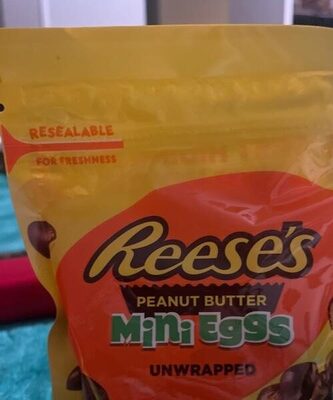 Milk Chocolate & Peanut Butter Creme Miniature Unwrapped Mini Eggs, Milk Chocolate & Peanut Butter Creme