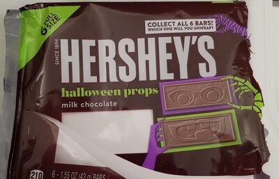 Milk Chocolate Halloween Props Bars, Milk Chocolate